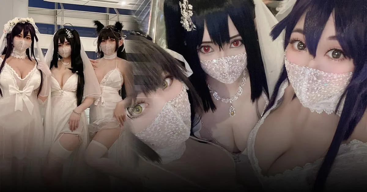 ของฝากจากฮ่องกง! 3 สาวในชุดเจ้าสาวจากเกมแม่ย่านาง Azur Lane