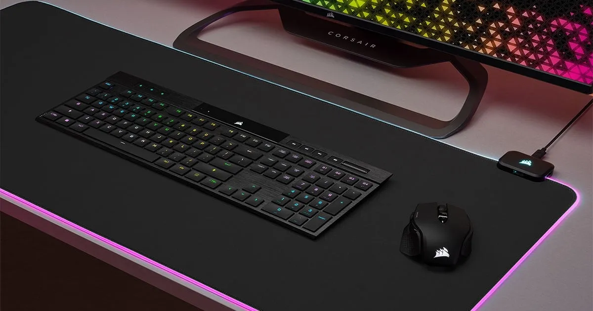 พบกับ K100 AIR – คีย์บอร์ดแมคคานิคอลไร้สายบางพิเศษ ใหม่จาก CORSAIR
