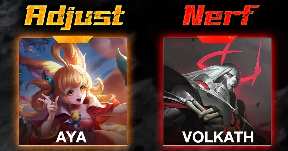 Arena of ValorRoV - ปรับสมดุลฮีโร่ Volkath กลายเป็นม้าโพนี่ Aya น่าเล่นน้อยลง!?