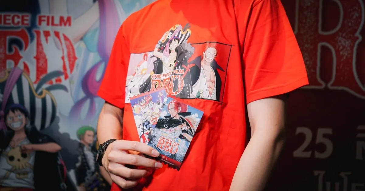 โปรโมชั่นเสื้อลายลิขสิทธิ์แท้จากภาพยนตร์ ONE PIECE FILM RED