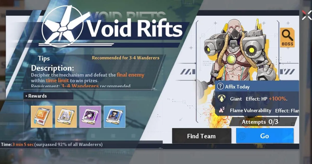 เทคนิคเกม Tower of Fantasy - ไกด์ Void Rift ผู้เล่นใหม่ห้ามพลาด!