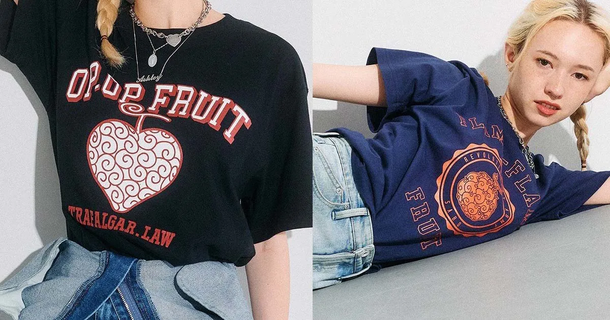 One Piece เปิดตัวเสื้อยืดลายผลปีศาจสวย ๆ ที่สาวกต้องมี