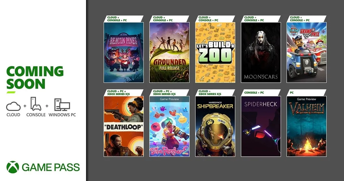 เตรียมพบกับ Deathloop Slime Rancher 2 Valheim Grounded ฉบับเต็ม และเกมต่าง ๆ อีกมากมายบน Xbox Game Pass เร็ว ๆ นี้