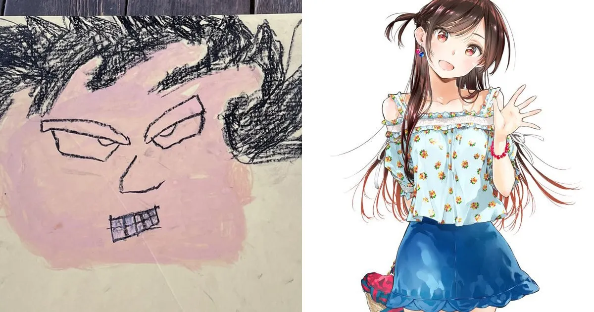 อาจารย์ผู้เขียน Kanojo, Okarishimasu โชว์ภาพที่วาดไว้สมัยก่อนกับปัจจุบัน