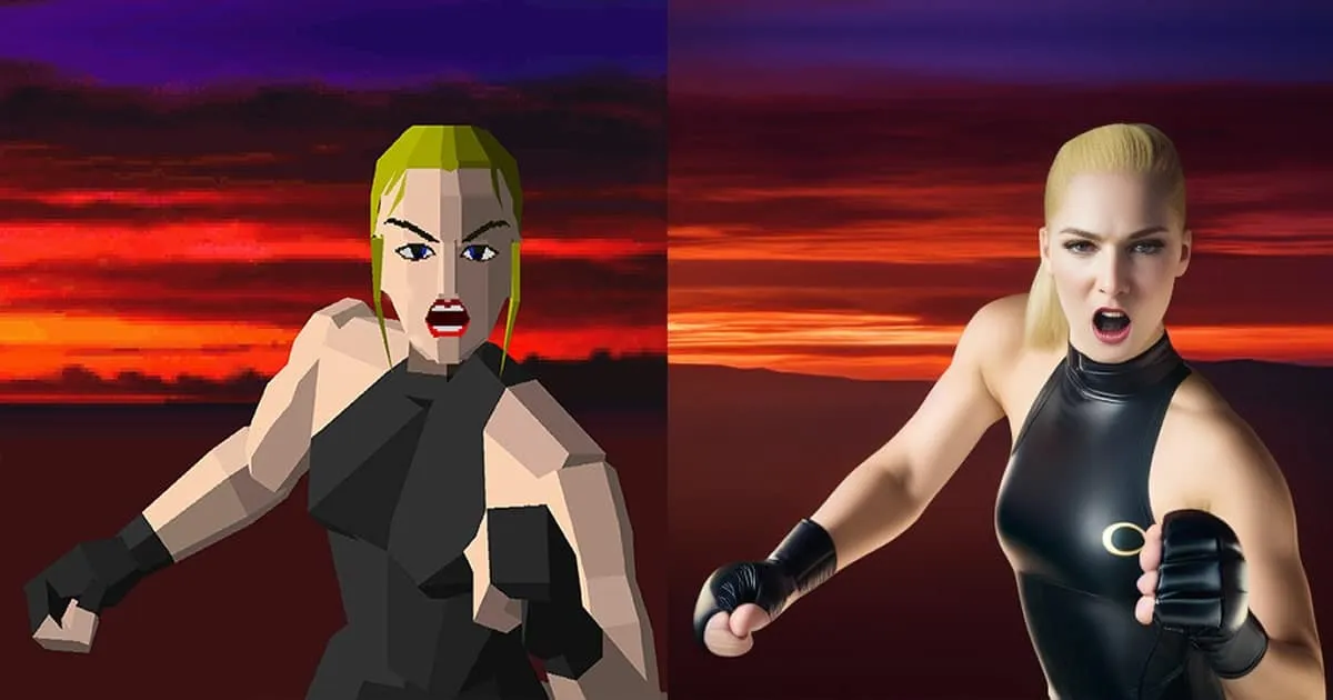 ศิลปินนำภาพตัวละครจากเกม Virtua Fighter มาให้ AI แต่งจนออกมาสมจริง!