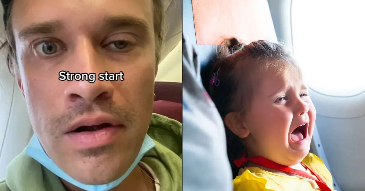 หนุ่ม TikTok เซ็งจัด หลังขึ้นเที่ยวบินที่มีเด็กทารกร้องยาวนาน 29 ชั่วโมง