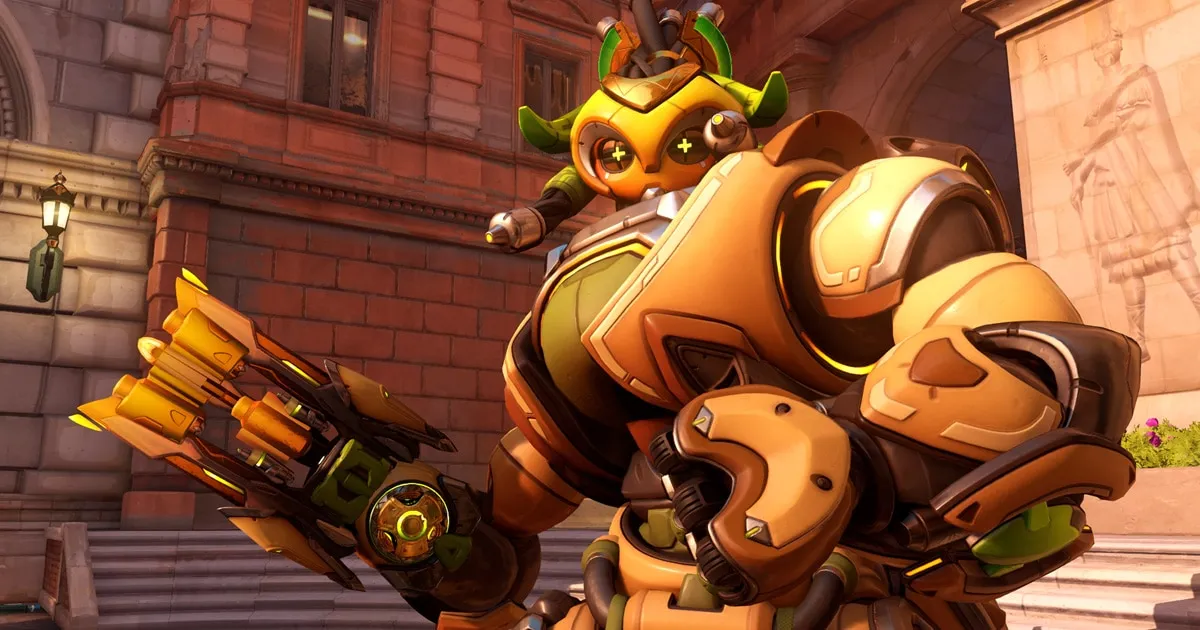 ผู้เล่น Orisa ใน OverWatch2 ใช้ท่าอัลติฯ กวาดฝั่งตรงข้ามยกโขยง ก่อนร่วงเหวดับ