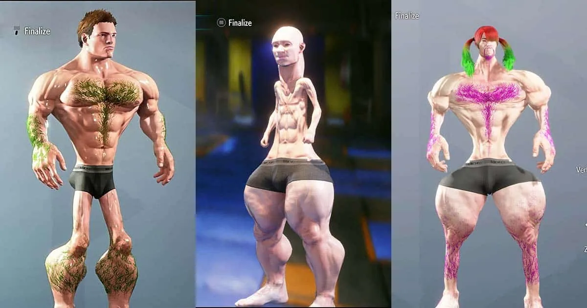 Street Fighter 6 ผู้เล่นเบต้าสามารถสร้างตัวละครนักสู้รูปร่างประหลาดได้เต็มที่