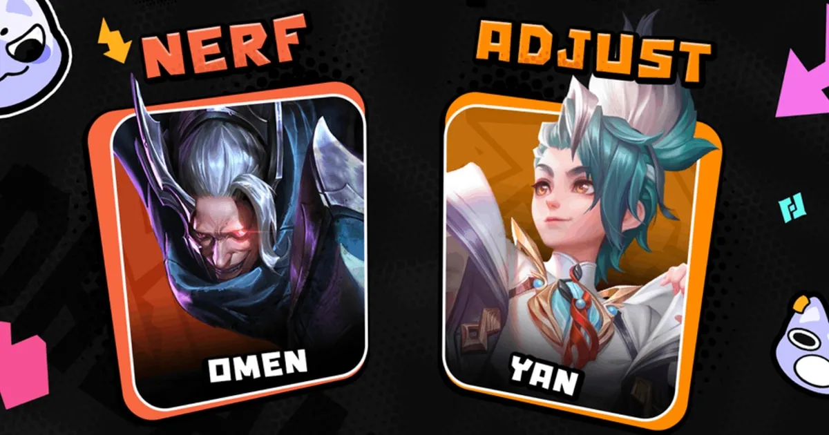 Arena of Valor - ปรับสมดุลฮีโร่ Yan ไม่อมตะแล้ว Omen กันความเสียหายน้อยลง