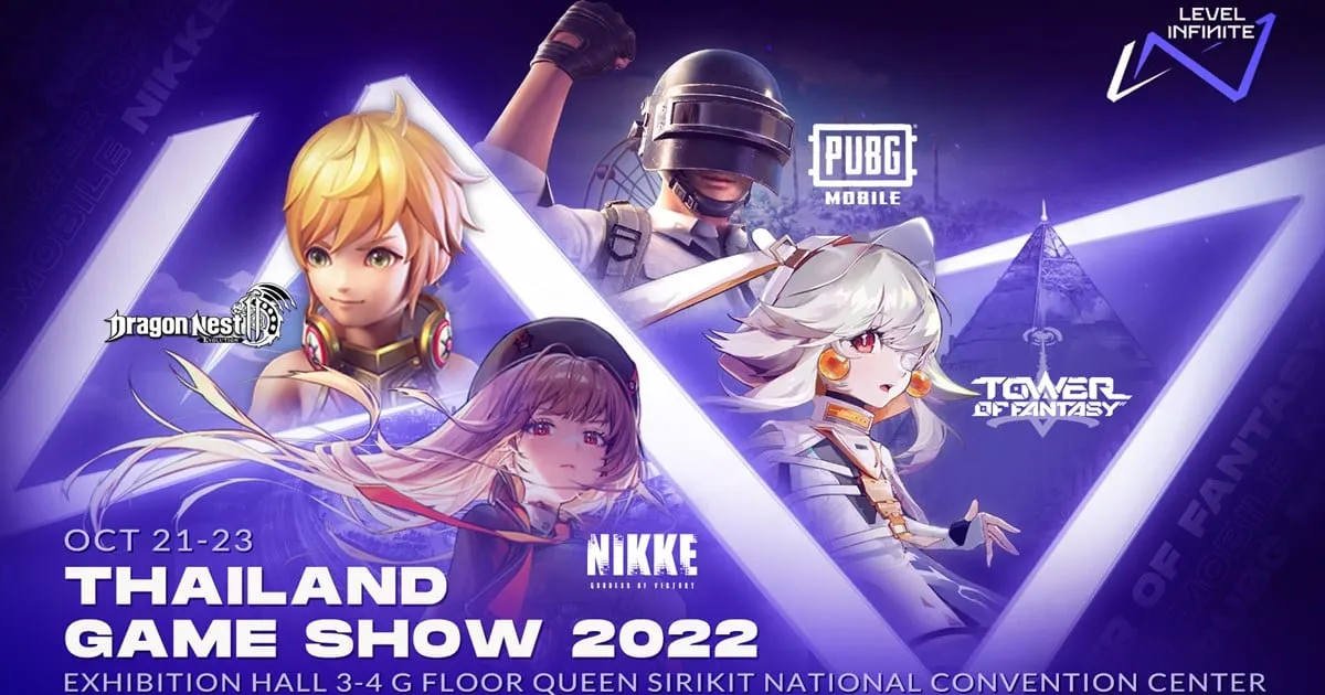Level Infinite ส่งมอบประสบการณ์ความมันส์แก่ผู้เล่นอีกครั้ง เปิดตัว 4 สุดยอดเกม ในงาน Thailand Game Show 2022