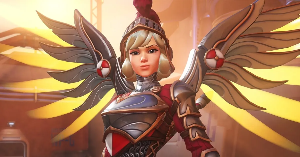 ผู้เล่น Mercy ใน Overwatch 2 โชว์ใช้ปืนพกเก็บศัตรูจนหมดทีม