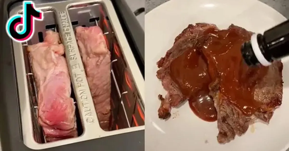 ทีมดับเพลิงอังกฤษเตือนชาว TikTok อย่าย่างสเต็กด้วยเครื่องปิ้งขนมปัง