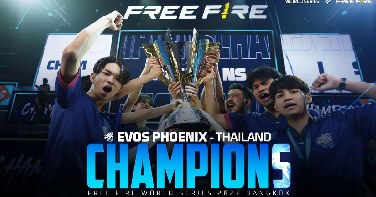 ทีม EVOS Phoenix จาก ประเทศไทย คว้าชัยอีกครั้งในการแข่งขัน Free Fire World Series (FFWS) 2022 กรุงเทพมหานคร