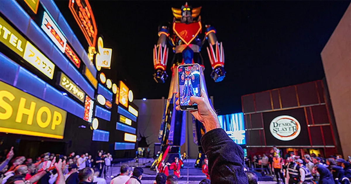 ทำสถิติกินเนส! ซาอุฯ เปิดตัวรูปปั้นโลหะหุ่น Grendizer สูง 33.7 เมตร!