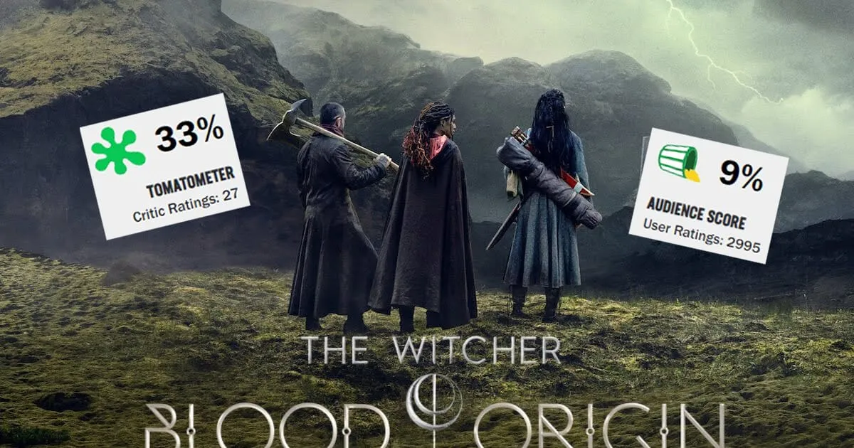 The Witcher: Blood Origin ผู้ชมไม่ปลื้ม ถล่มจนคะแนนไม่ถึง 10%