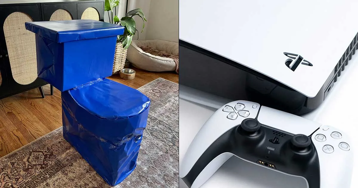 พ่อแม่หัวใส อำลูกด้วยการห่อกล่อง PS5 ให้มีหน้าตาเหมือนชักโครก