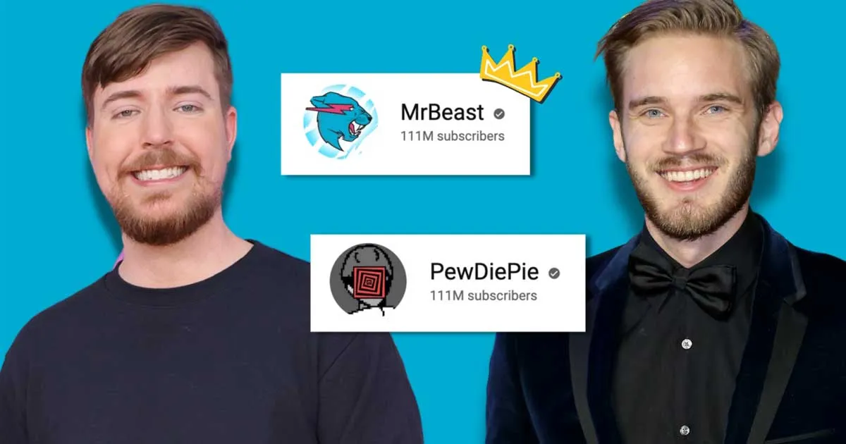 PewDiePie หยอก MrBeast ให้ลบช่องตัวเองหลังมียอดซับแซงตนสำเร็จ