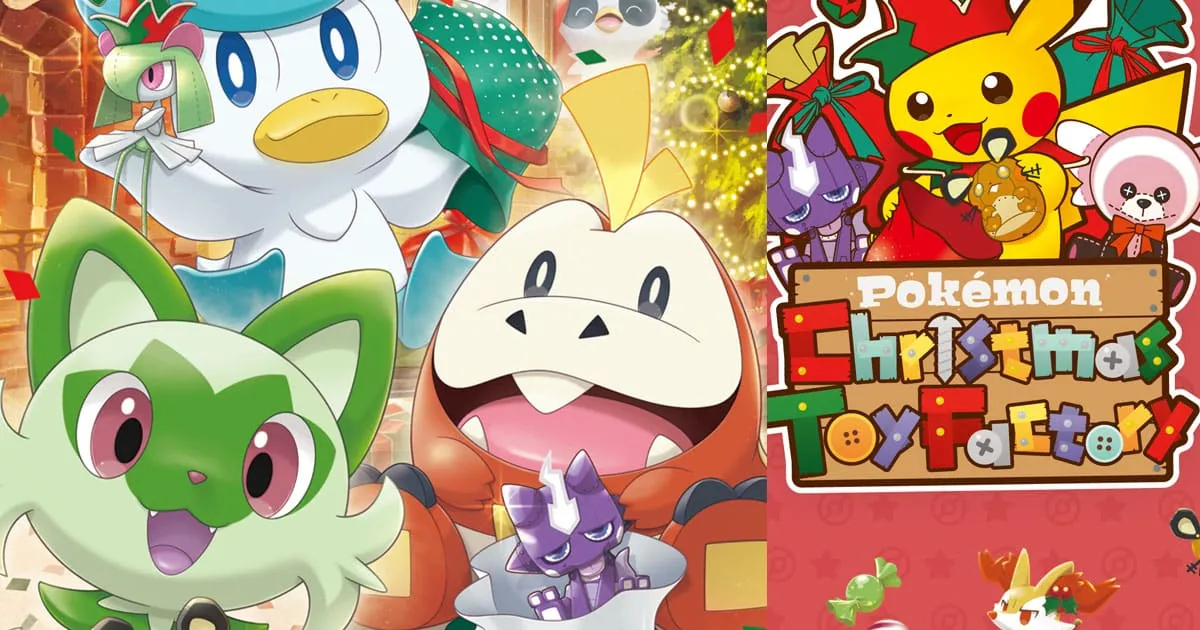 Pokémon แจกภาพวอลเปเปอร์โปเกมอนภาค SV รับเทศกาลคริสต์มาส