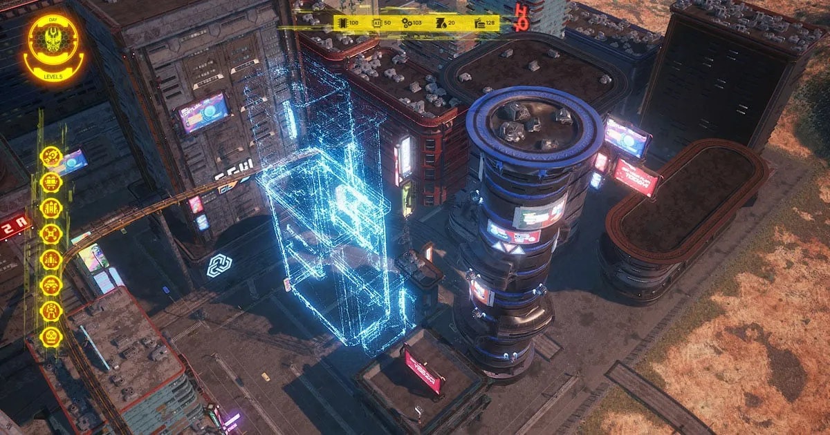 CyberTown เกมสร้างเมืองแนวไซเบอร์พังค์เผยข้อมูลบน Steam