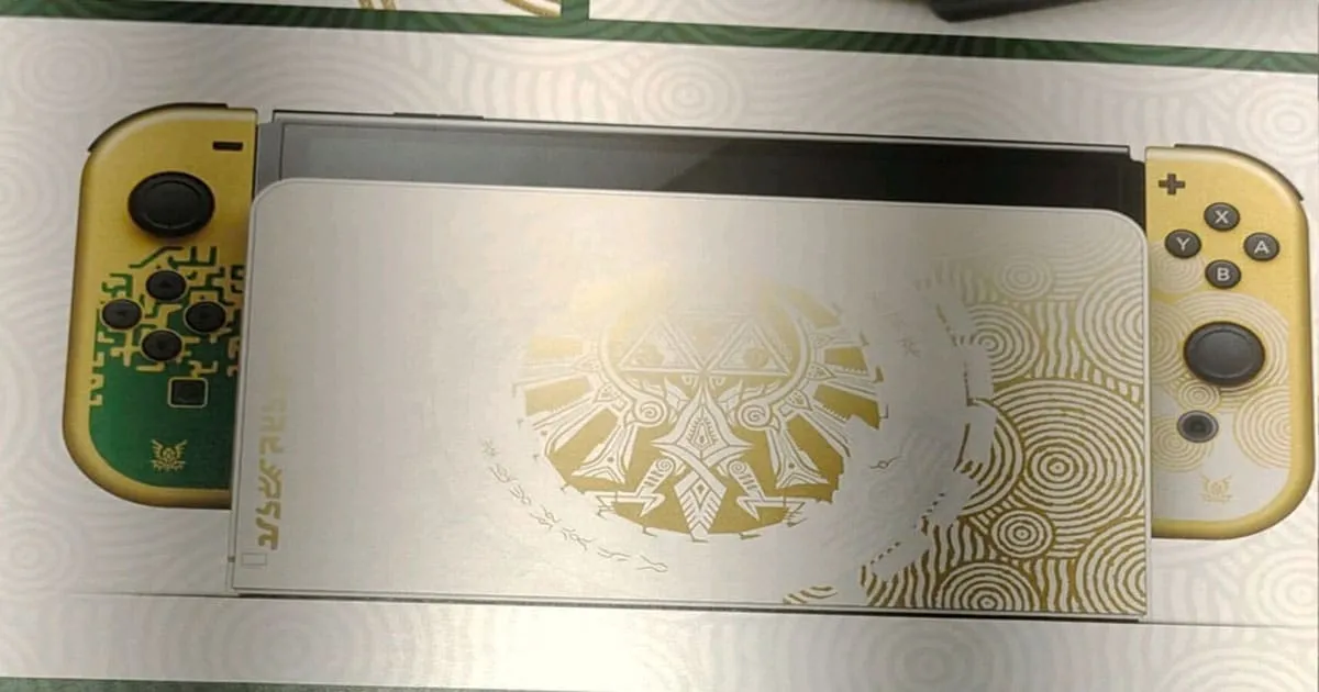 อยากได้ ! หลุดภาพชุดบันเดิล Switch OLED ของ Zelda ภาคใหม่