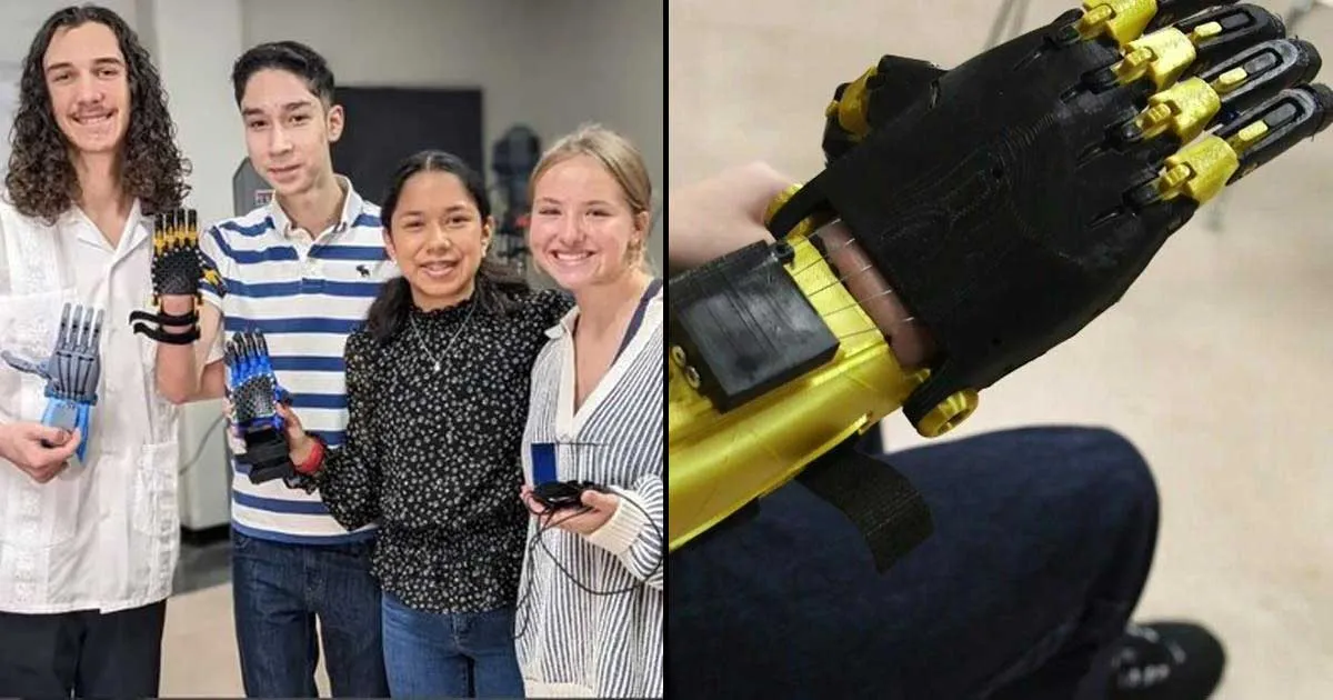 หนุ่มสหรัฐฯ สุดซึ้ง หลังเพื่อนร่วมชั้นช่วยกันสร้างมือกลให้ใช้แบบฟรี ๆ