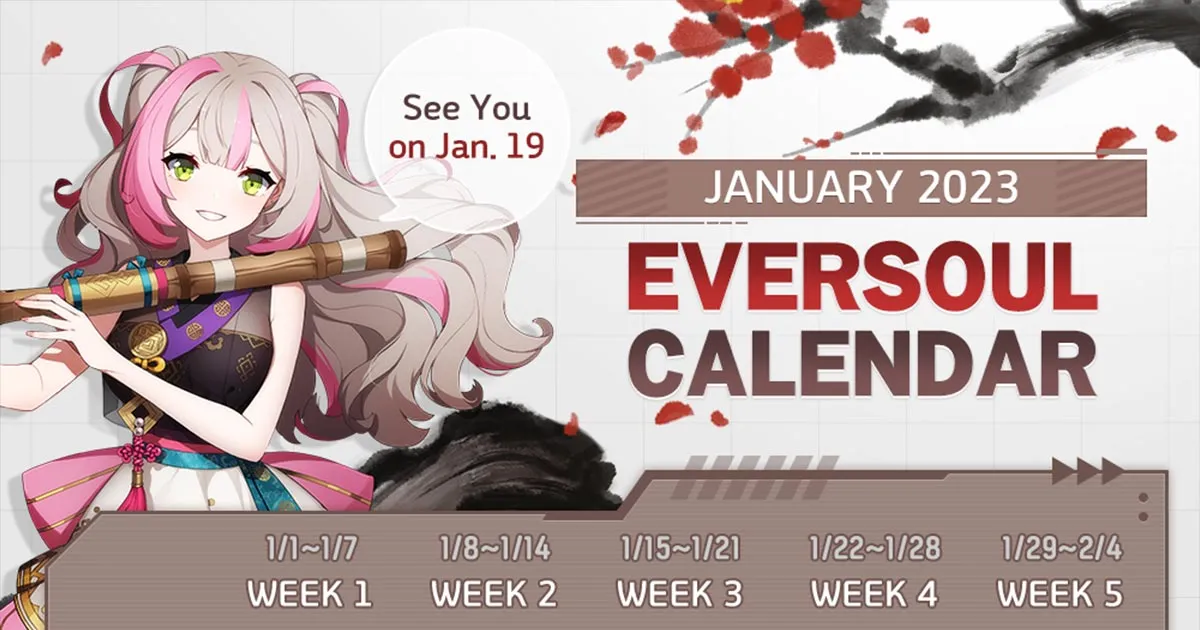 Eversoul Official เผยปฏิทิน Event เดือนมกราคม