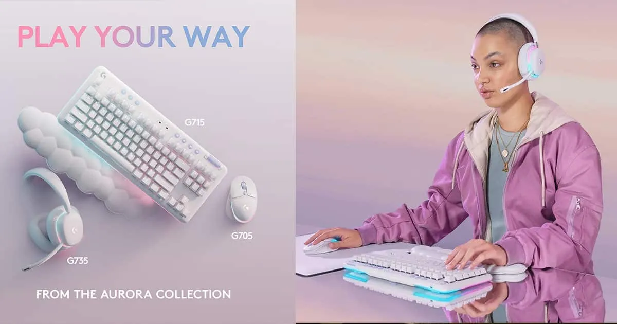 Logitech G Aurora Collection ชุดเกมมิ่งเกียร์ที่ใครเห็นเป็นต้องตกหลุมรัก!