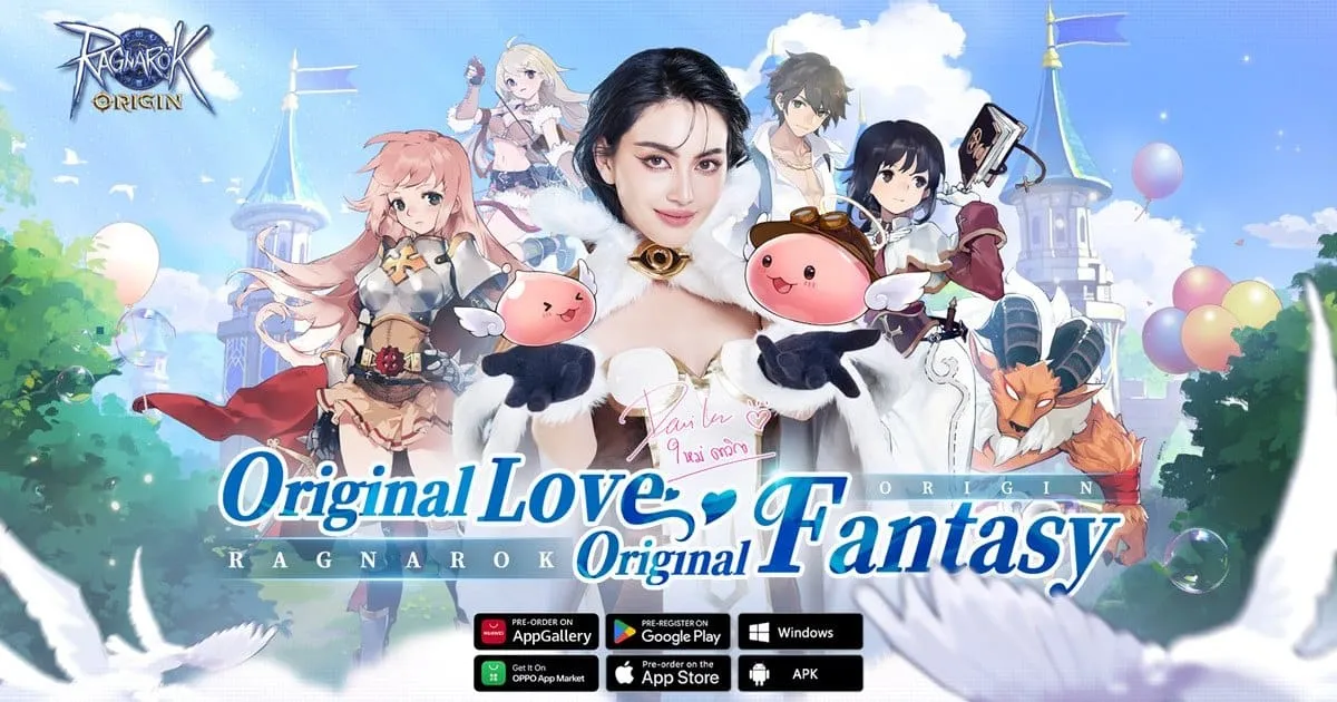 Ragnarok Origin ฉลองยอดลงทะเบียนล่วงหน้าทะลุ 2,000,000 คน! พร้อมเปิดตัวดารานักแสดงชื่อดัง “ใหม่ ดาวิกา” ในฐานะพรีเซ็นเตอร์ !