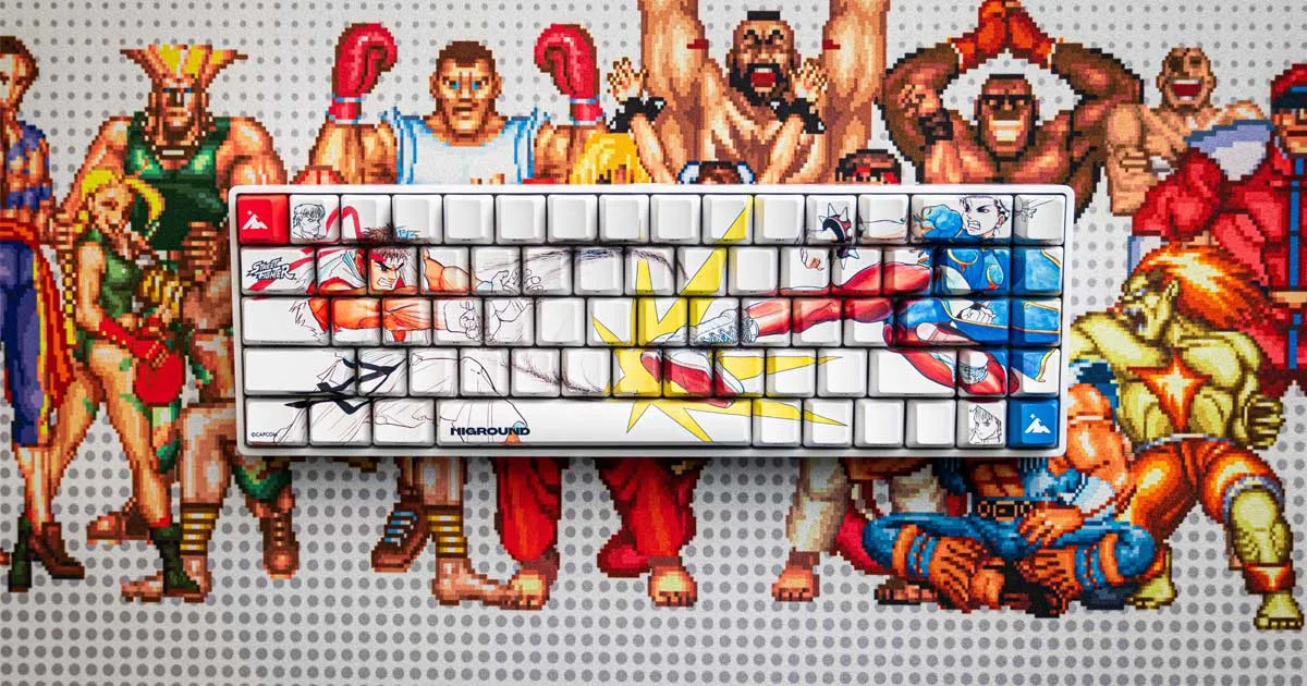 Capcom เปิดตัวคีย์บอร์ดเกมมิ่งสุดเก๋ลายเกม Street Fighter