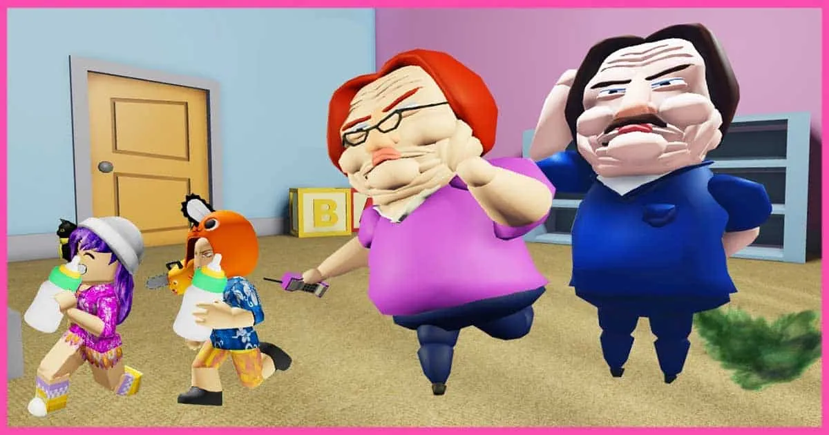 หนีพี่เลี้ยงเบ็ตตี้ออกจากสถานรับเลี้ยงเด็กใน Roblox กับ AomAmChannel
