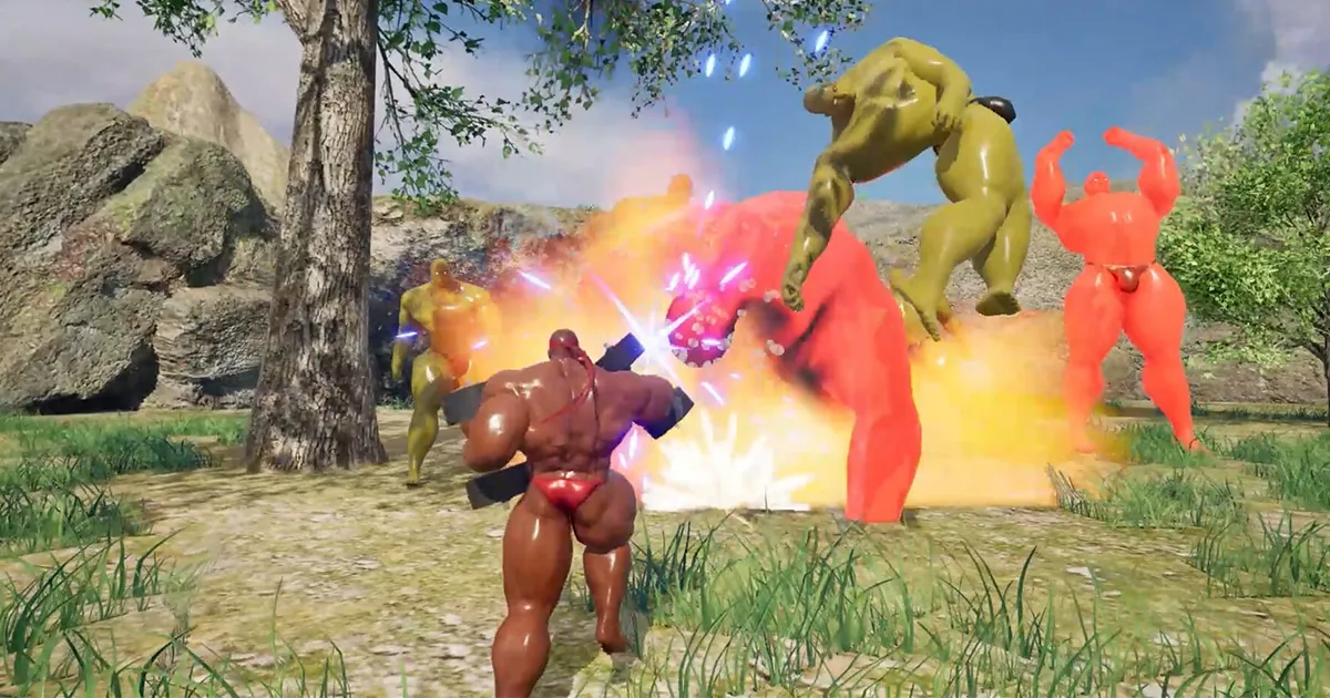 MUSCLE GIANTS เกมแอคชั่นเดินยิงสุดแน่นของผองชนคน เ ก เ ร!