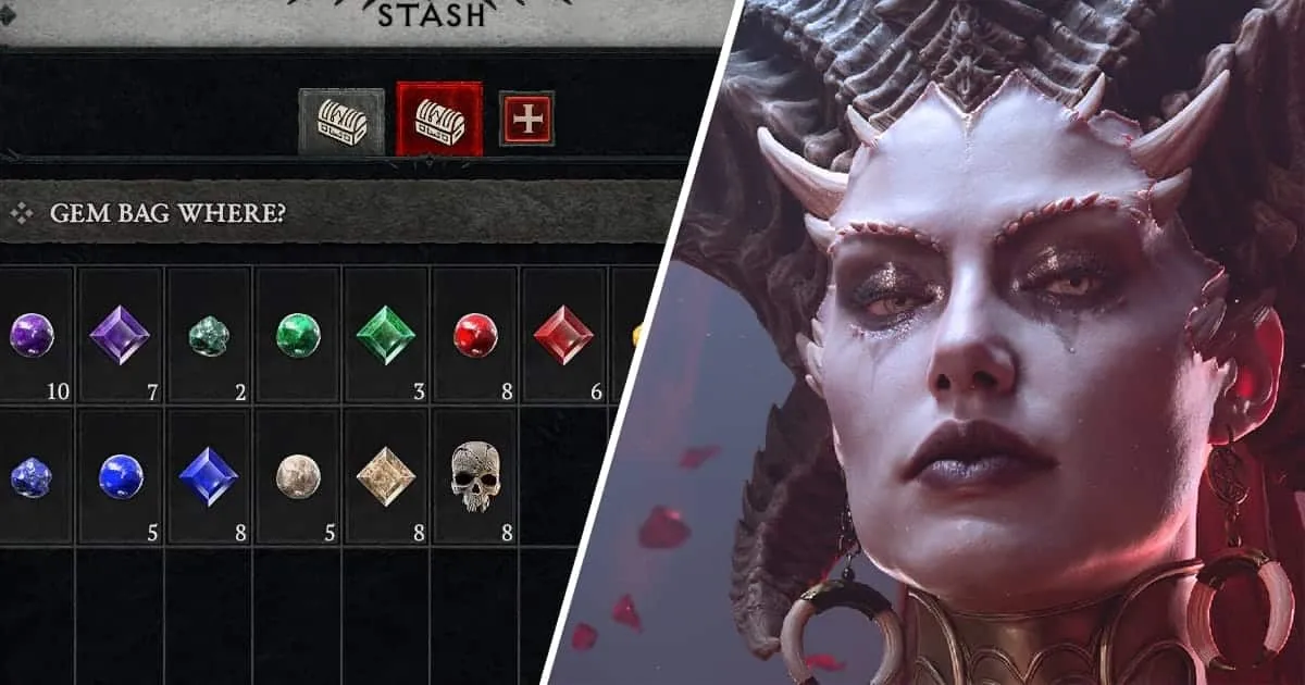 Diablo IV เตรียมแก้ปัญหาไอเทม Gem ล้นกระเป๋า แยกให้ไปอยู่ต่างหาก