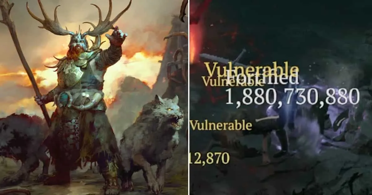 ผู้เล่น Druid ใน Diablo IV สุดโหดทำดาเมจติดคริเป็นพันล้าน
