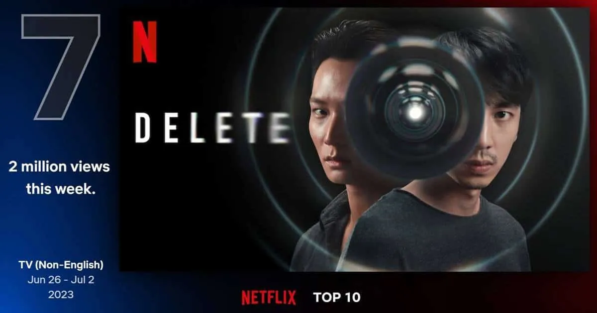 ทริลเลอร์ไทยพุ่งแรง! DELETE ติดชาร์ต Netflix Top 10 ใน 29 ประเทศทั่วโลก