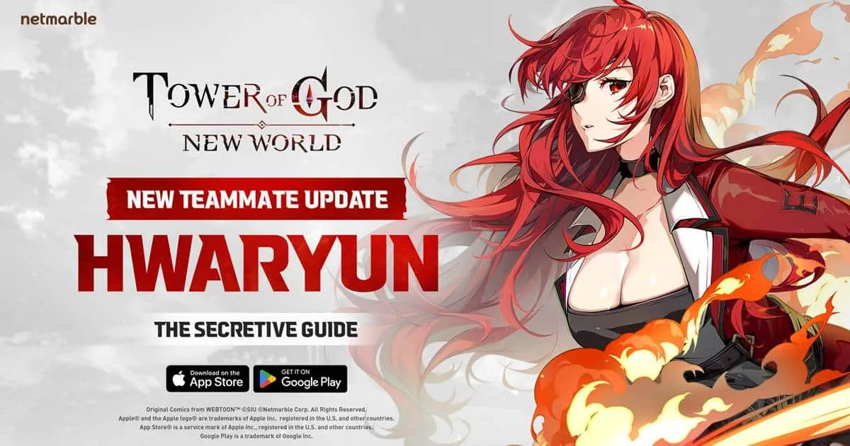 Tower of God: New World อัปเดตครั้งแรก! พบ ตัวละครระดับ SSR ‘ฮวารยอน’, เนื้อเรื่ององก์ 5 และอีกมากมาย