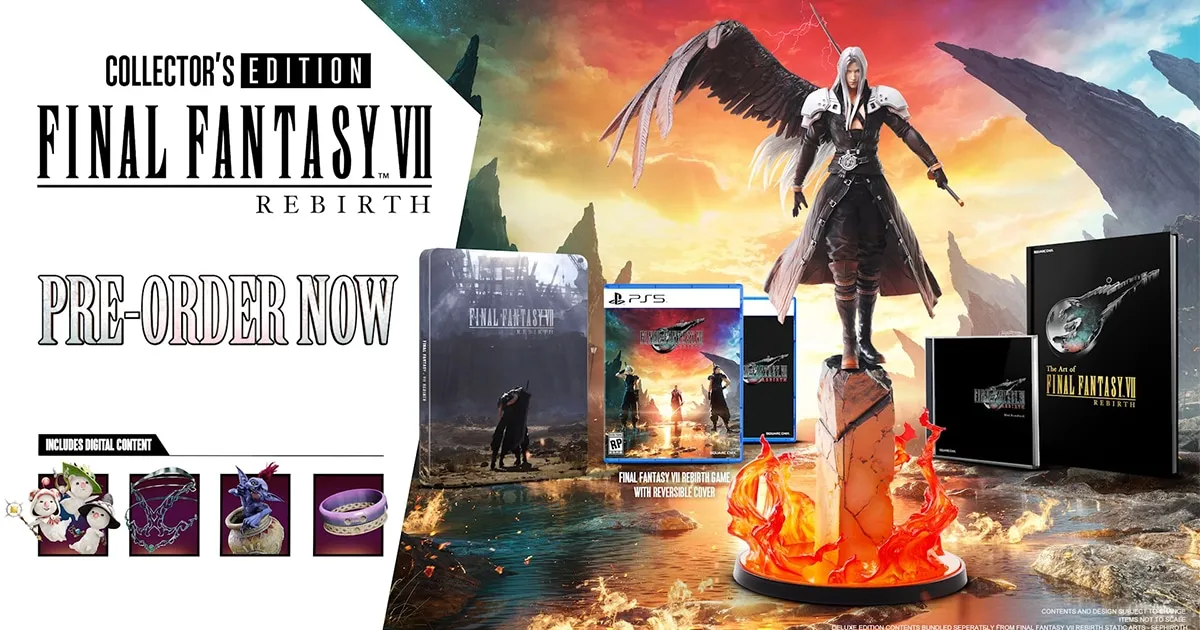 FF 7 Rebirth Collector’s Edition มาพร้อมฟิกเกอร์ Sephiroth!