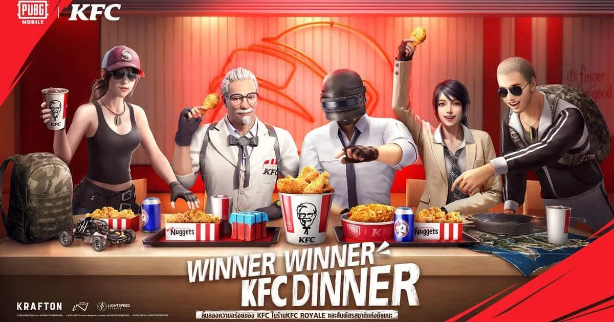 คอลแลปส์ยิ่งใหญ่ PUBG MOBILE x KFC แจกสกิน KFC และไอเทมในเกมเพียบ เมื่อซื้อชุด The Box