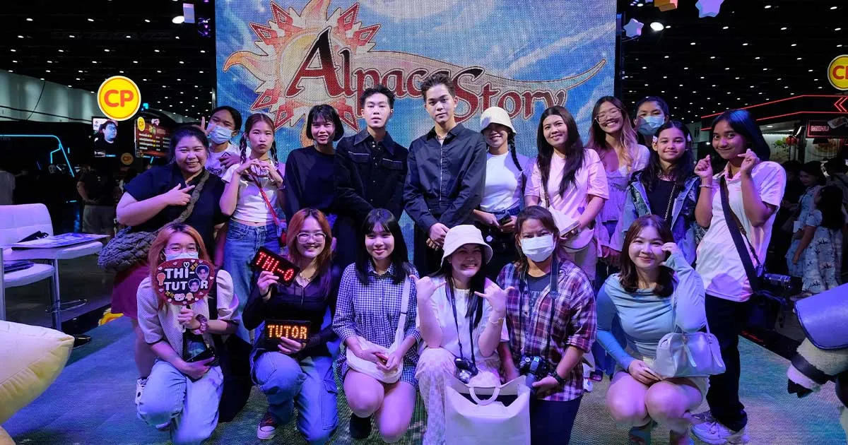 ชมมินิคอนเสิร์ต THI-O & TUTOR สองหนุ่มจาก 2 Flow Entertainment ที่บูธ Alpaca Story ในงาน Thailand Game Show 2023