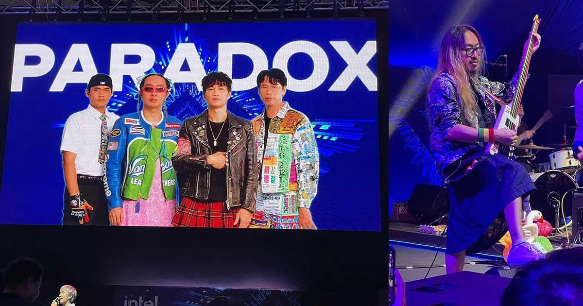 มันส์สุดเหวี่ยงกับมินิคอนเสิร์ต Paradox ที่บูธ Intel ในงาน Thailand Game Show 2023