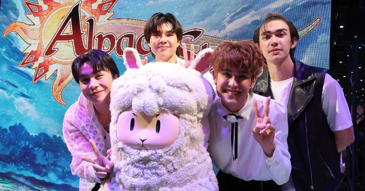 ชมมินิคอนเสิร์ตหนุ่ม ๆ Trainee Boy Band จาก 2 Flow Entertainment ที่บูธ Alpaca Story ในงาน Thailand Game Show 2023