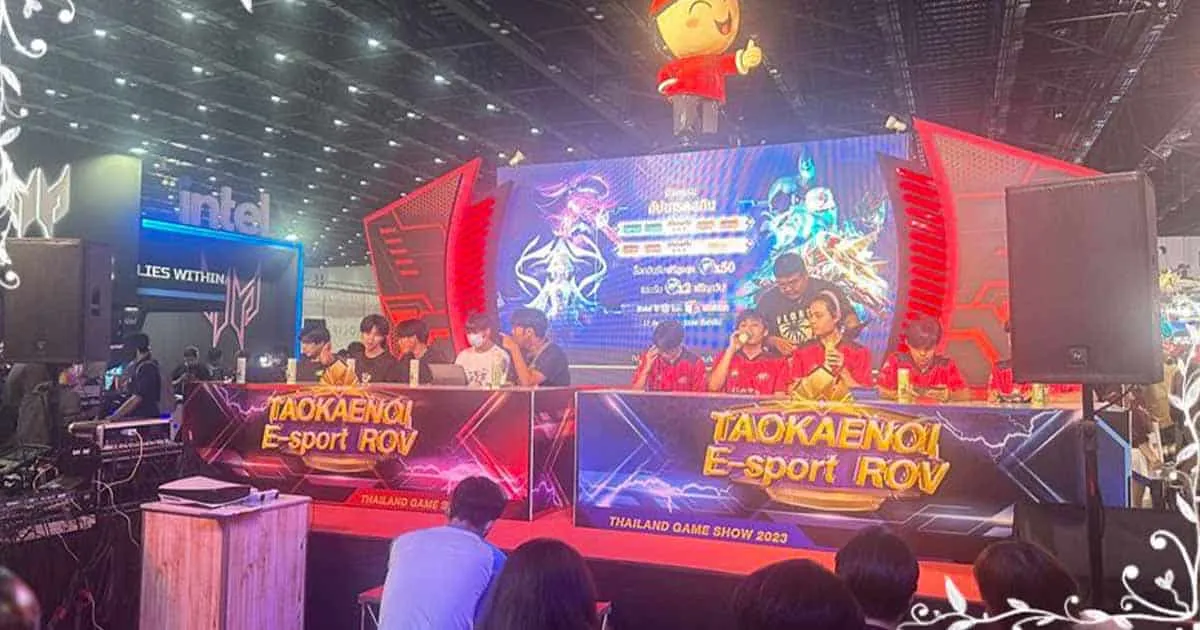 การแข่งขัน TAOKAENOI E-sport ROV 2023 รอบ 8 ทีมสุดท้าย ในงาน Thailand Game Show 2023