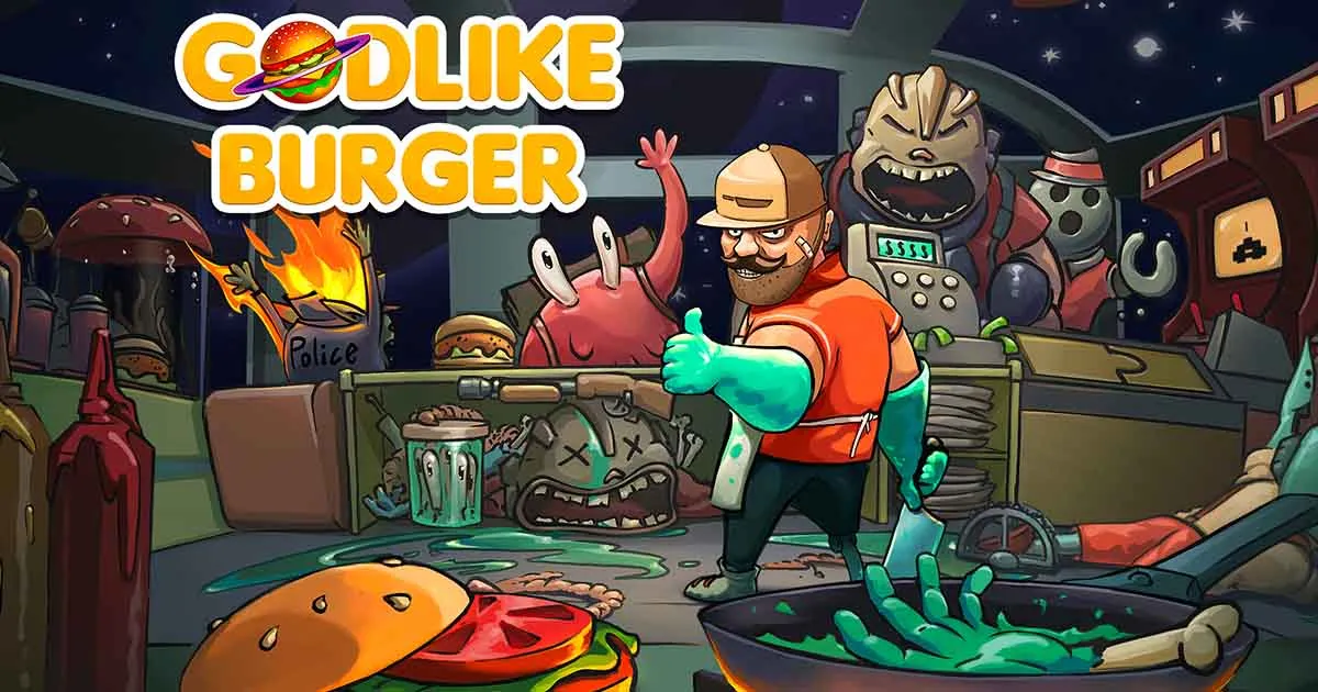 แจกฟรี! Godlike Burger เกมเชฟผู้บ้าคลั่งทำเบอร์เกอร์บน Epic Games Store