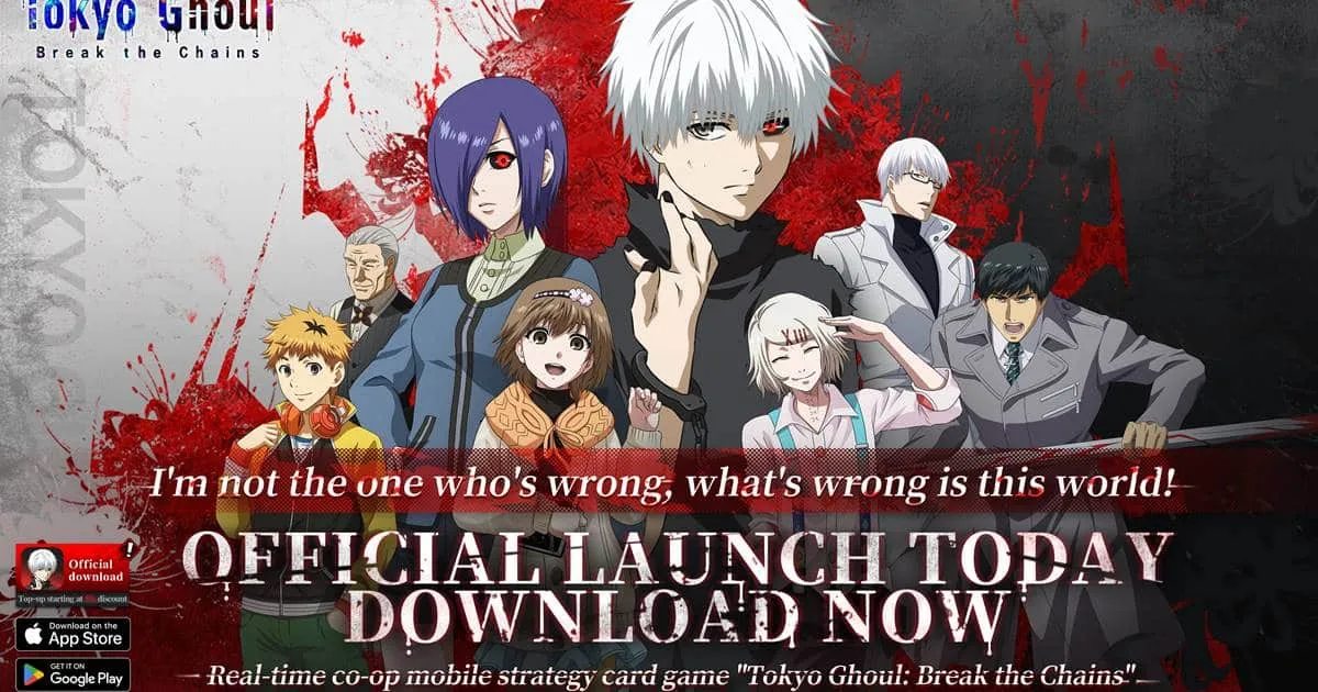 "Tokyo Ghoul: Break the Chains" เปิดตัวอย่างเป็นทางการแล้ววันนี้! กิจกรรมสุดพิเศษเริ่มขึ้นแล้ว!