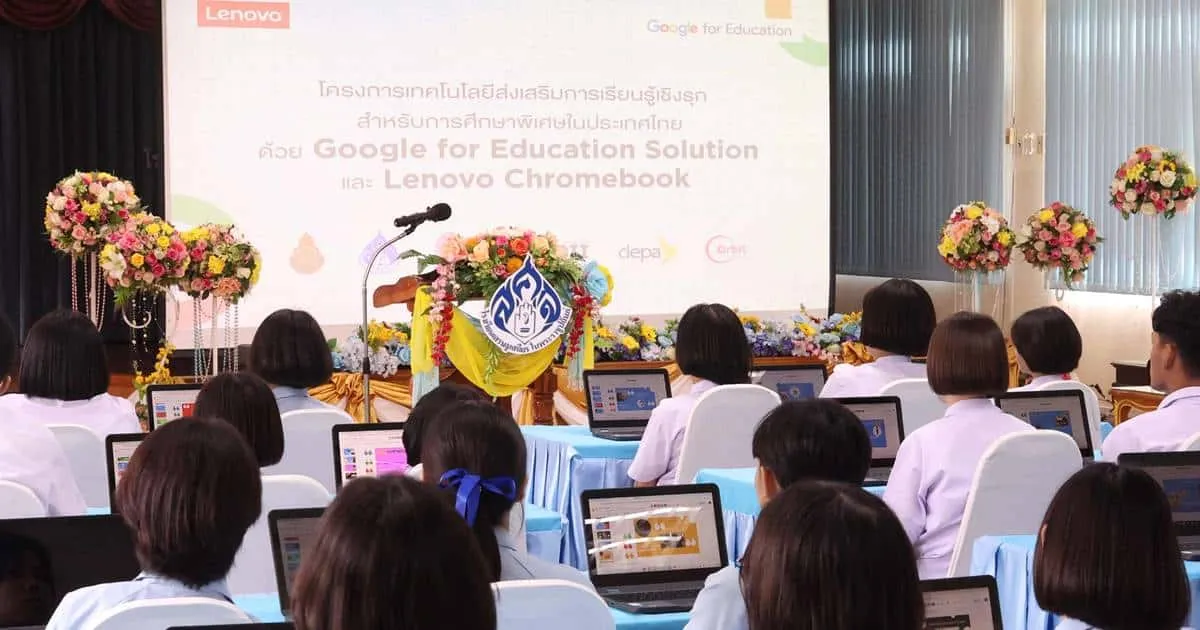 เลอโนโว ประเทศไทยร่วมกับ Google for Education สนับสนุนการเรียนรู้เชิงรุกให้แก่นักเรียนที่มีความบกพร่องทางการได้ยิน