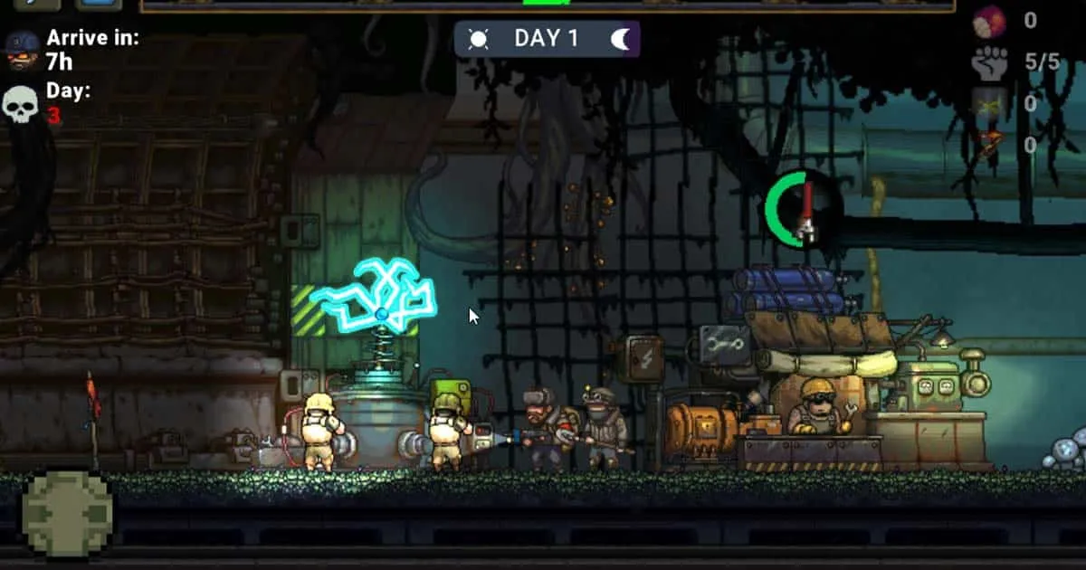 The Last Barrier เกม side-scrolling strategy ป้องกันฐานในอุโมงค์รถไฟใต้ดิน บน Android