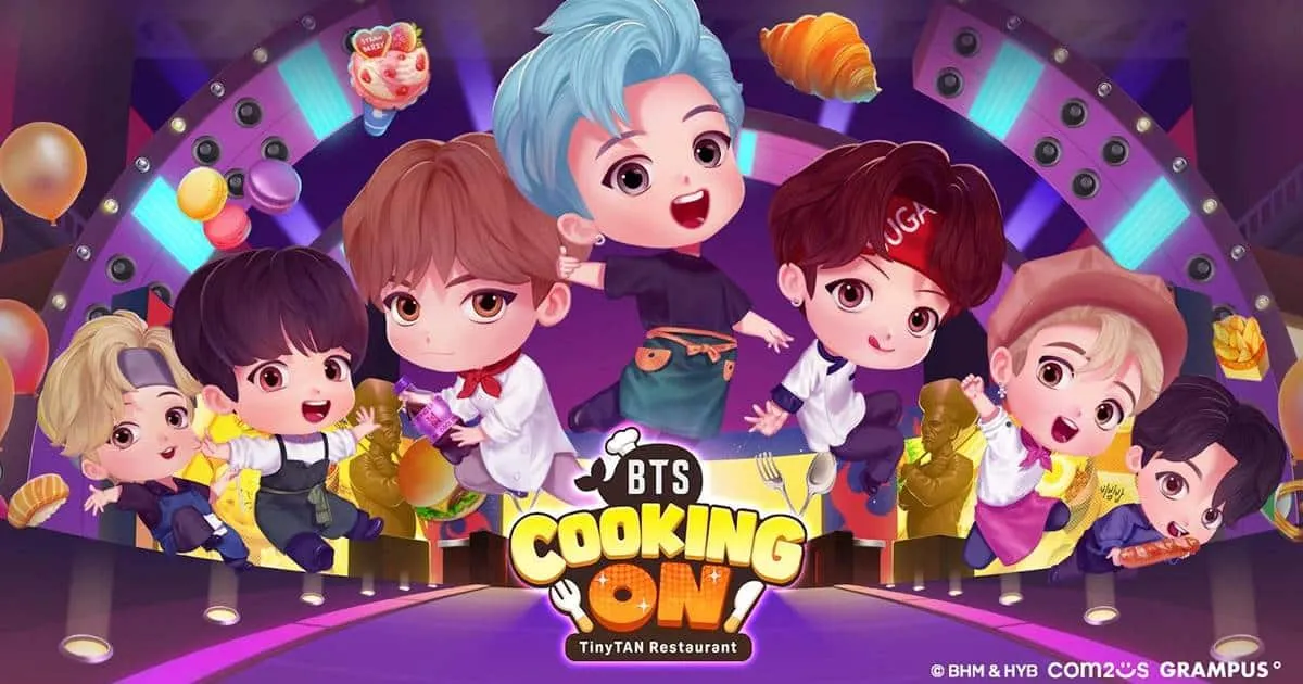 Com2uS เปิดลงทะเบียนล่วงหน้าเกมใหม่ 'BTS Cooking On: TinyTAN Restaurant'