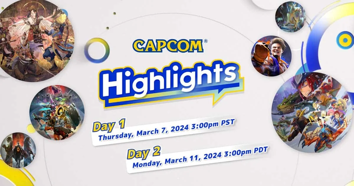 Capcom ประกาศจัดงาน Capcom Highlights โชว์รายละเอียดเกมแบบจัดเต็ม 2 วัน!