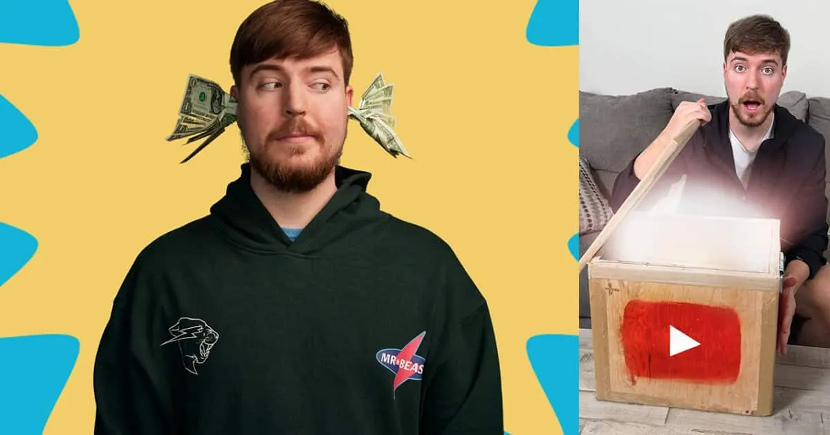 MrBeast ทำคลิปโชว์โล่ฉลอง 200 ล้านซับที่ทางยูทูบส่งมาให้