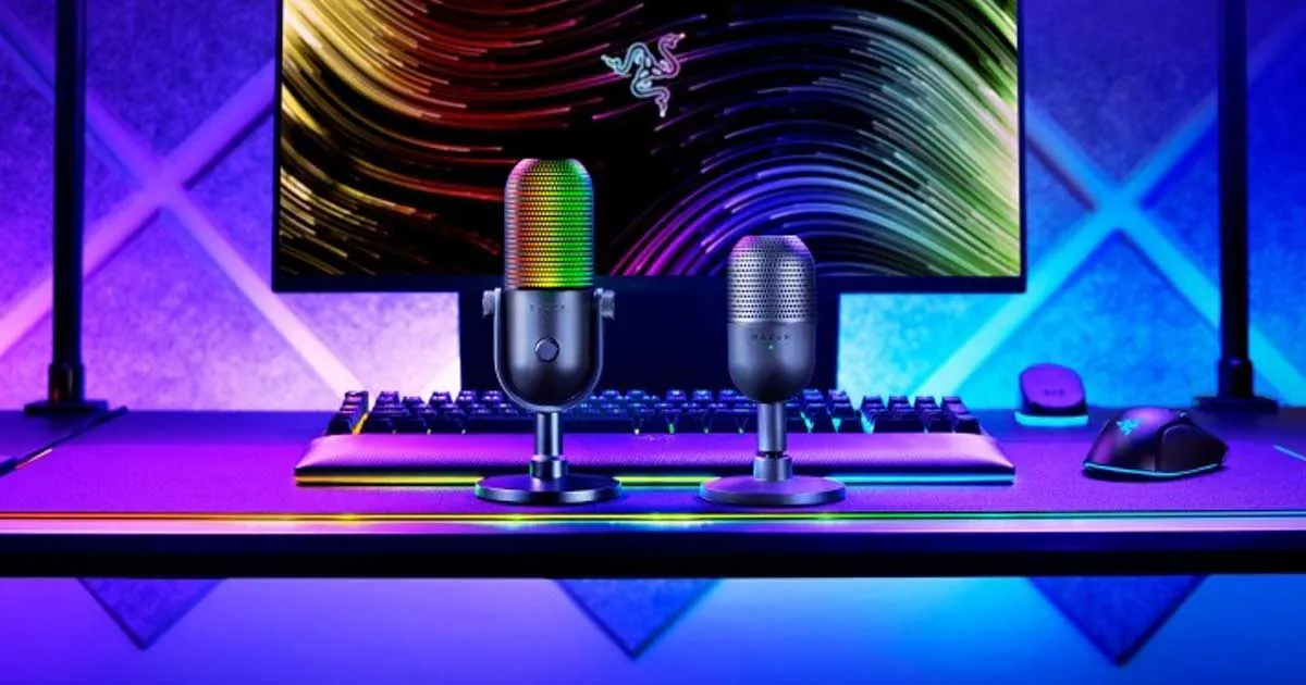 Razer เปิดตัวไมโครโฟนตั้งโต๊ะสองตัวใหม่ Seiren V3 Chroma และ Seiren V3 Mini