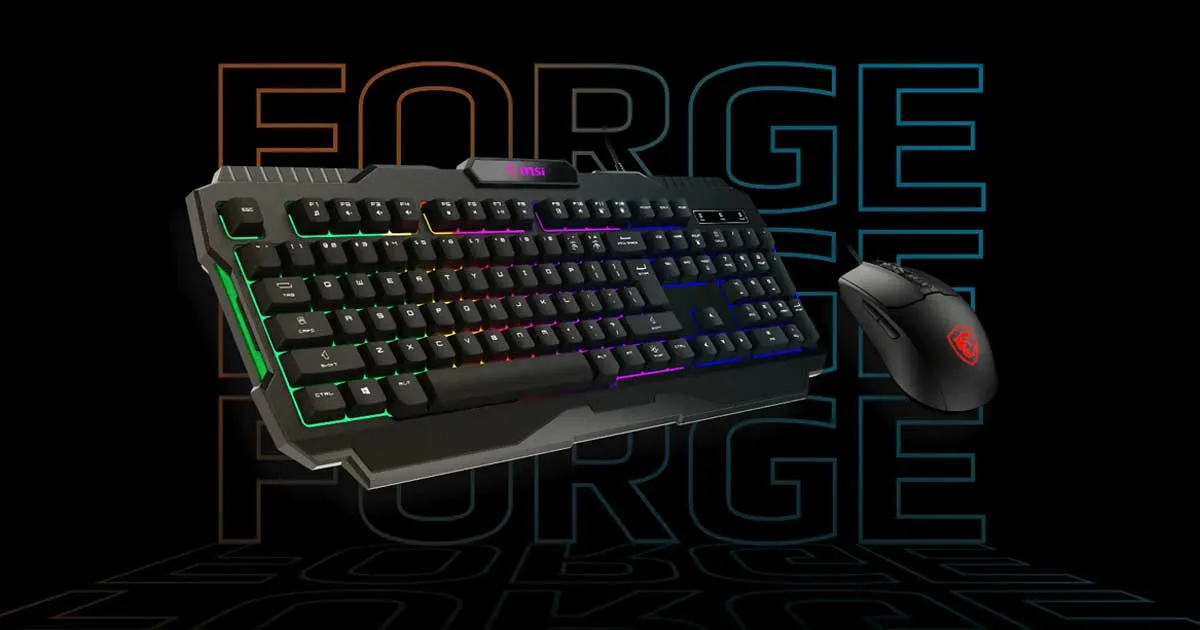 MSI เปิดตัวเมาส์และคีย์บอร์ดไลน์ใหม่ในชื่อ FORGE Series